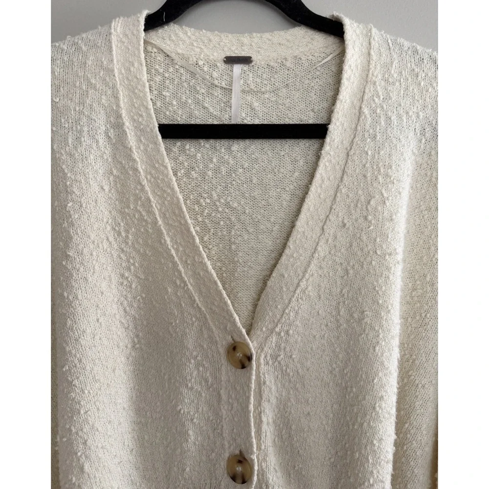Free People Found My Friend Cardigan Ivory Women's Size Small